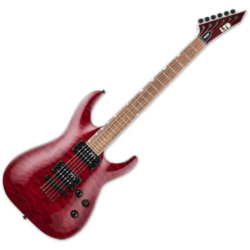 ESP LTD MH-200QM NT Electric Guitar See Thru Black Cherry, LMH200QMNTSTBC