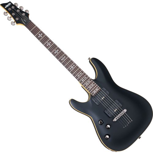 Schecter Demon-6 Left-Handed Electric Guitar Satin Black, SCHECTER3665