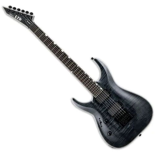 ESP LTD MH-1000 Evertune Left-Handed Electric Guitar See Thru Black, LMH1000ETFMSTBLKLH