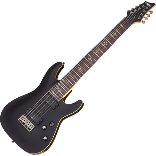 Schecter Demon-8 Electric Guitar Aged Black Satin, SCHECTER3663