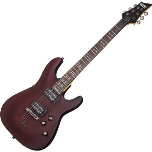 Schecter Omen-6 Electric Guitar in Walnut Stain Finish, 2062