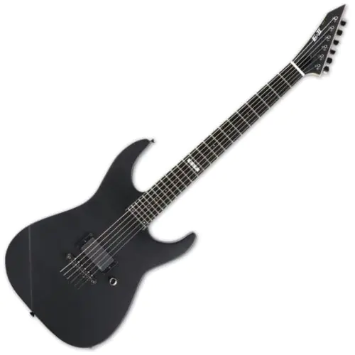 ESP E-II M-I NT BLKS Neck-Thru Black Satin Electric Guitar, EIIMITHRUNTBLKS