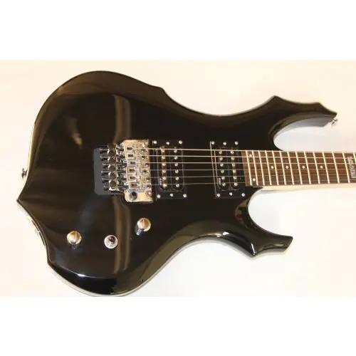 ESP LTD F-50 Floyd Rose Black Sample/Prototype Electric Guitar, LF50FRBLK