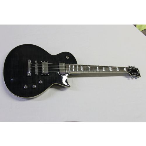 ESP LTD EC-401VF Flamed Maple See Thru Black Sample/Prototype Electric Guitar, LEC401VFSTBLK