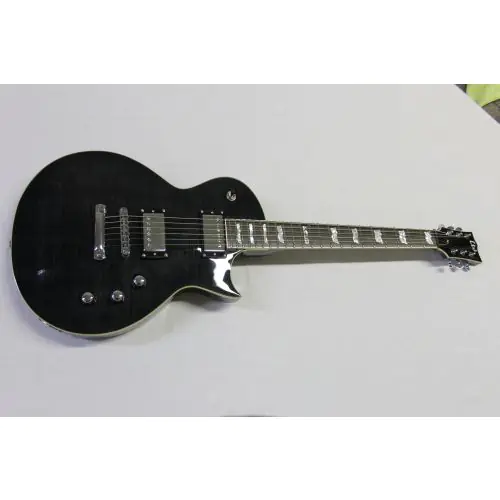 ESP LTD EC-401VF Flamed Maple See Thru Black Sample/Prototype Electric Guitar, LEC401VFSTBLK