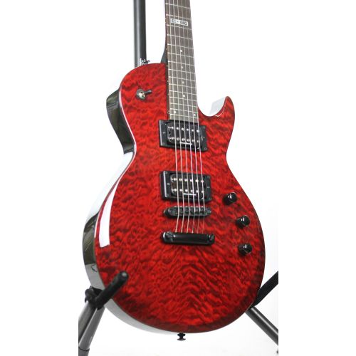 ESP LTD EC-100QM See Thru Black Cherry Sample/Prototype Electric Guitar