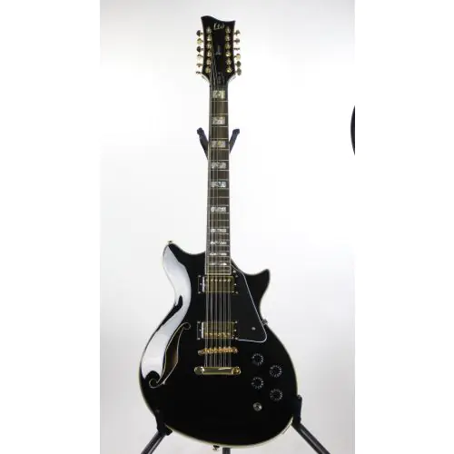 ESP LTD Xtone PC-2-12 Black Sample/Prototype 12 String Electric Guitar w/ Case, XPC212BLK