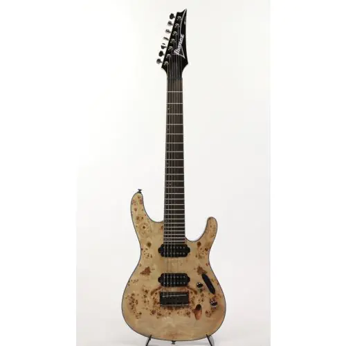 Ibanez S7721PB NTF Natural Flat 7-String Electric Guitar, S7721PBNTF