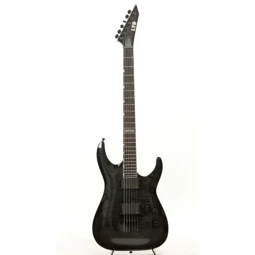 ESP LTD MH-401B FM See Thru Black Sunburst Baritone Electric Guitar, LMH401BFMSTBLKSB