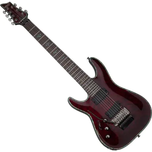 Schecter Hellraiser C-7 FR Left-Handed Electric Guitar Black Cherry, 1832