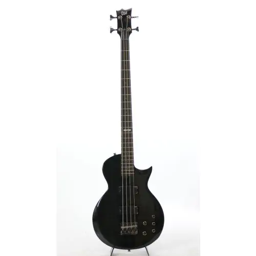 ESP LTD EC-154DX STBLK Sample See-Thru Black Electric Bass Guitar, LEC154DXSTBLK