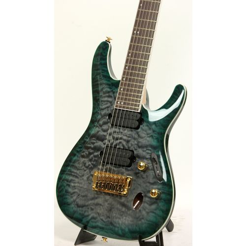 Ibanez S5527QFX DGD Dark Green Doom Burst 7 String Electric Ibanez S5527QFX DGD Dark Green Doom Burst 7 String Electric