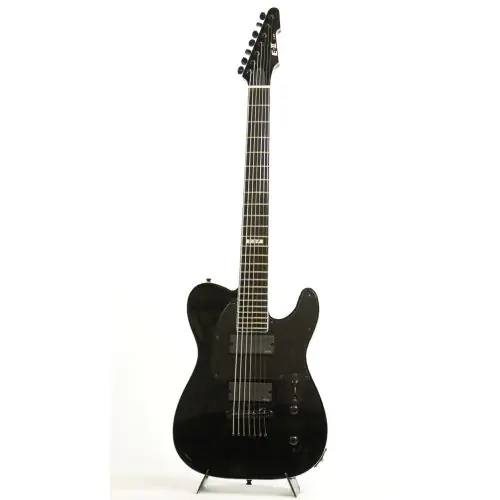 ESP E-II Standard TB-7 Barritone Tele Black Electric Guitar (Overseas  Model) Rare