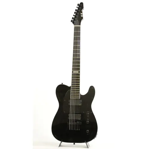 ESP E-II Standard TB-7 Barritone Tele Black Electric Guitar (Overseas Model) Rare, EIITB7BBK