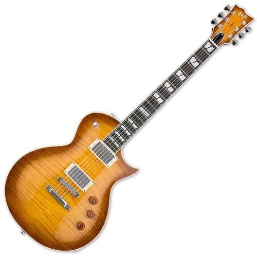 ESP USA Eclipse EMG Electric Guitar in Tea Sunburst Finish, USA-ECLIPSE-TEASB-EMG