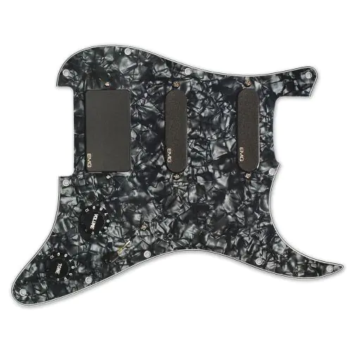 EMG Steve Lukather SLV/SLV/85 Pro Series Pickguard - Black, 1505.00