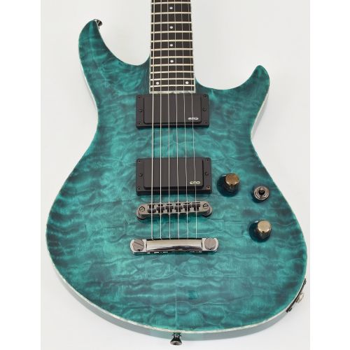 ESP Formula NT Electric Guitar in See Thru Turquoise