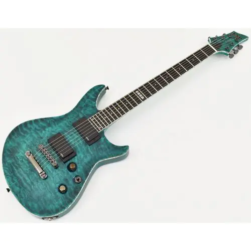 ESP Formula NT Electric Guitar in See Thru Turquoise, EFORMULASTT