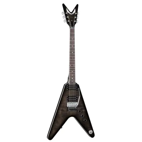 Dean V 79 Flame Top Floyd Trans Black Electric Guitar V 79 F TBK, V 79 F TBK