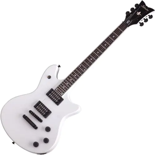 Schecter Signature Jerry Horton Tempest Electric Guitar Satin White, 256