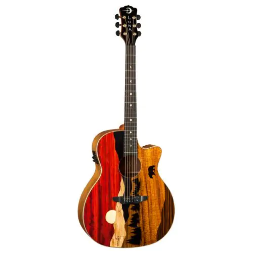 Luna Vista Bear Tropical Wood Acoustic Electric Guitar VISTA BEAR, VISTA BEAR