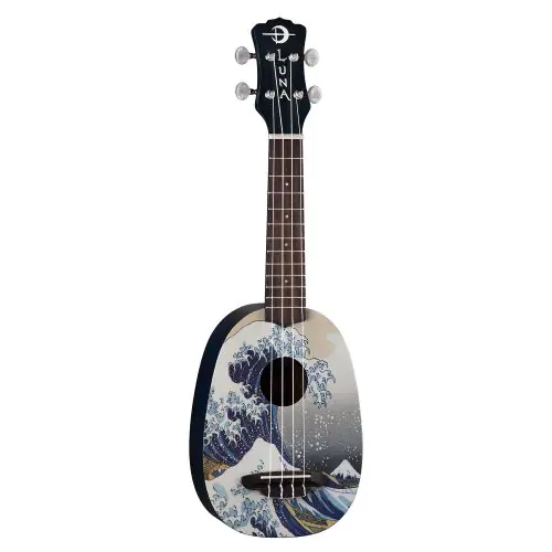 Luna Uke Great Wave Pinapple w/Gigbag UKE GWS, UKE GWS