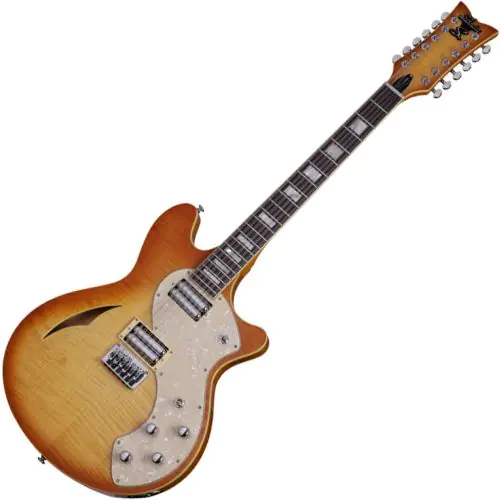 Schecter TSH-12 Classic Electric Guitar Vintage Natural Burst, 180