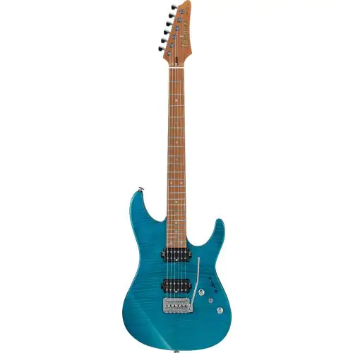 Ibanez Martin Miller Signature Transparent Aqua Blue MM1 TAB Electric Guitar w/Case, MM1TAB