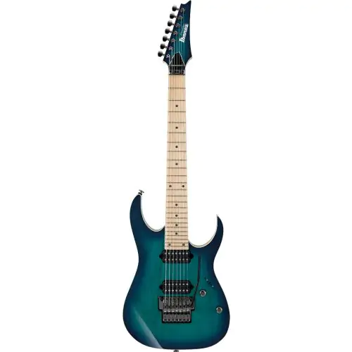Ibanez RG Prestige RG752AHM NGB 7 String Nebula Green Burst Electric Guitar w/Case, RG752AHMNGB