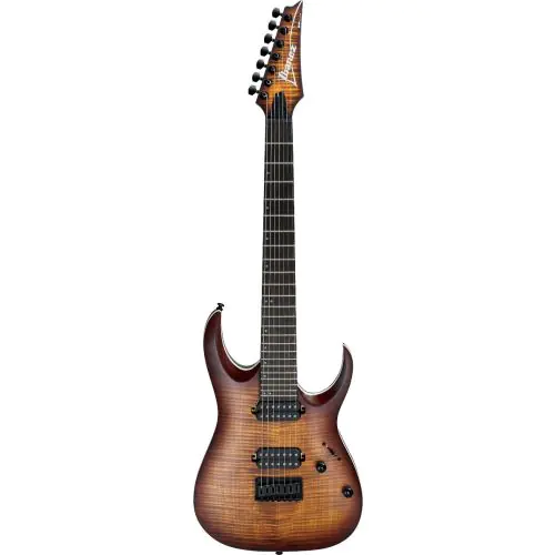 Ibanez RGA Standard RGA742FM DEF 7 String Dragon Eye Burst Flat Electric Guitar, RGA742FMDEF