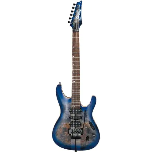 Ibanez S Premium S1070PBZ CLB Cerulean Blue Burst Electric Guitar w/Case, S1070PBZCLB