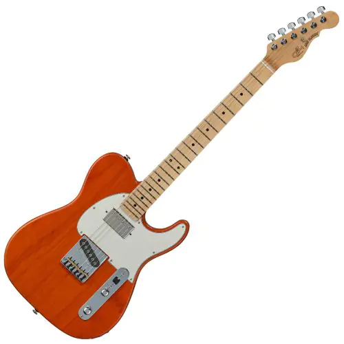 G&L ASAT Classic Bluesboy USA Fullerton Deluxe in Clear Orange Maple, FD-ASTCB-ORG-MP