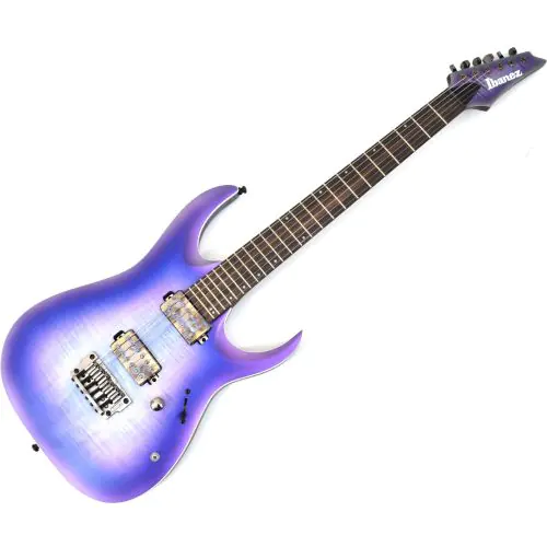 Ibanez RGA61AL IAF RGA Axion Label 6 String Indigo Aurora Burst Flat Electric Guitar, RGA61ALIAF