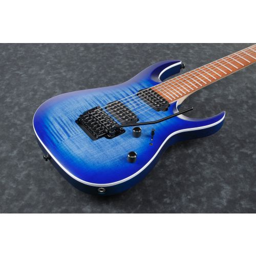 Ibanez RGA7420FM BLF RGA Standard 7 String Blue Lagoon Burst Flat Electric Guitar