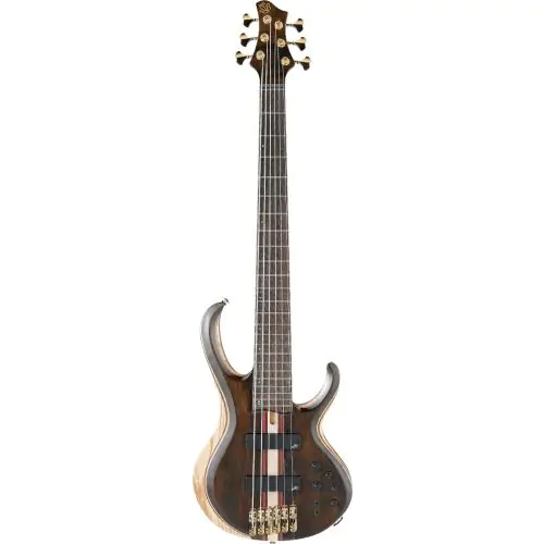 Ibanez BTB1826 Premium 6 String Natural Low Gloss Bass Guitar, BTB1826NTL
