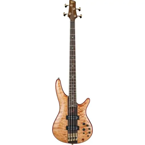 Ibanez SR Premium SR2400 4 String Florid Natural Low Gloss Bass Guitar, SR2400FNL