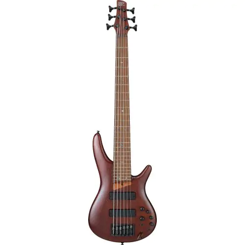 Ibanez SR Standard SR506E 6 String Brown Mahogany Bass Guitar, SR506EBM