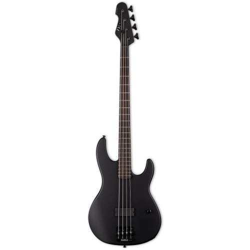 ESP LTD AP-4 Black Metal 4 String Black Satin Bass Guitar, LAP4BKMBLKS