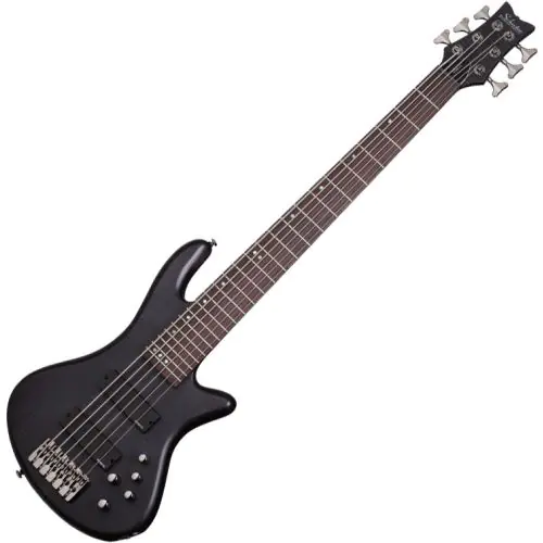 Schecter Stiletto Studio-6 Electric Bass See-Thru Black Satin, 2731