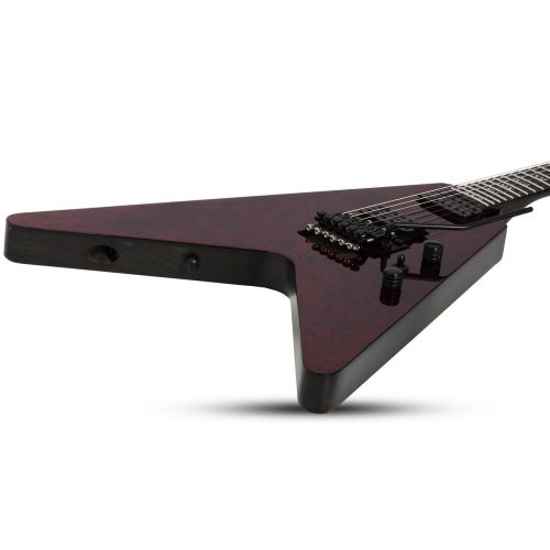 Schecter V-1 FR Apocalypse Electric Guitar in Red Reign