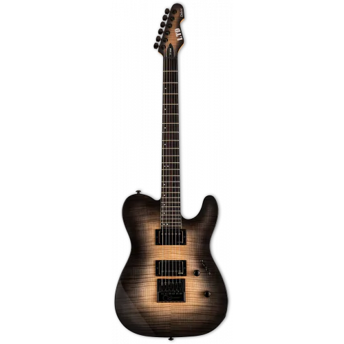 ESP LTD TE-1000 Evertune Black Natural Burst Electric Guitar, LTE1000ETFMBLKNB