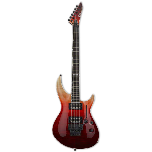 ESP E-II Horizon-III FR Black Cherry Fade Electric Guitar w/Case, EIIHOR3FMFRBCHFD