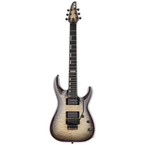 ESP E-II Horizon FR Black Natural Burst Electric Guitar w/Case, EIIHORFRQMBLKNB