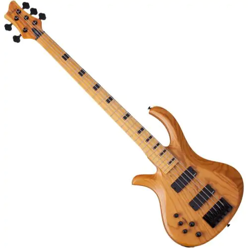 Schecter Session Riot-5 Left-Handed Electric Bass in Aged Natural Finish, 2857