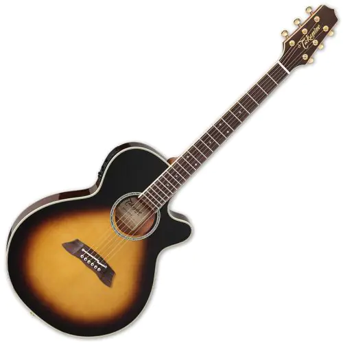 Takamine Thinline Series TSP138C TBS Acoustic Electric Guitar Gloss Tobacco Sunburst, TAKTSP138CTBS