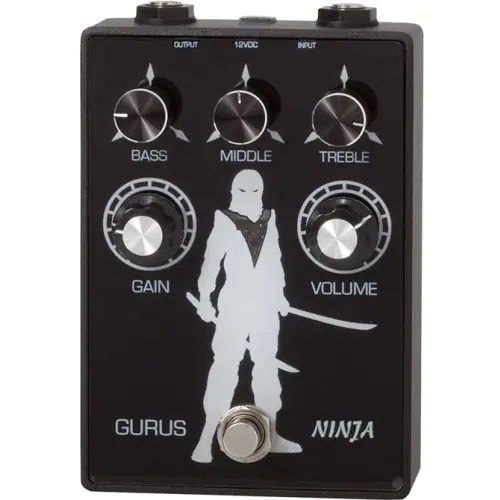 Gurus Ninja Tube Driven Ultra High Gain Pedal, GURUS-NJA