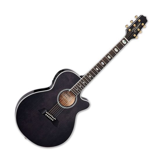 Takamine TSP158C SBL Acoustic Electric Guitar See Thru Black Gloss, TAKTSP158CSBL