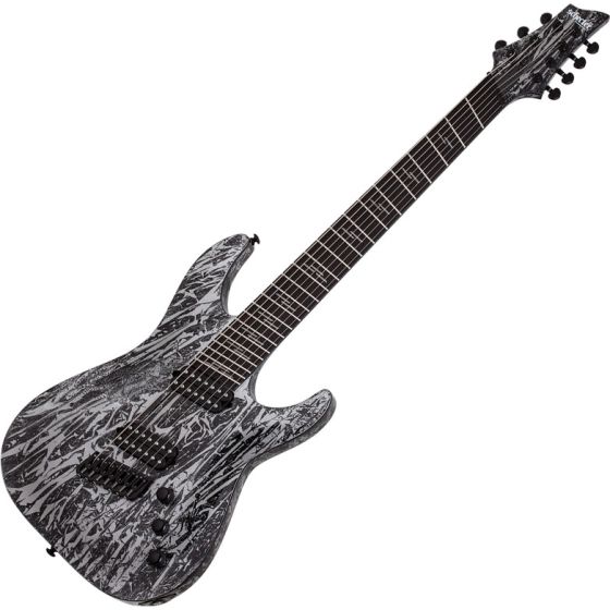 Schecter C-7 Multiscale Silver Mountain Electric Guitar, SCHECTER1462