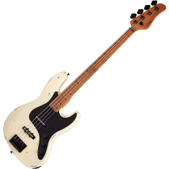 Schecter J-4 Sixx Electric Bass Worn Ivory, SCHECTER355