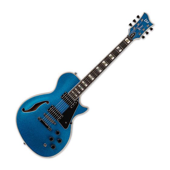 ESP LTD PS-1000 Semi Hollow Electric Guitar Blue Sparkle, XPS1000BLUSP
